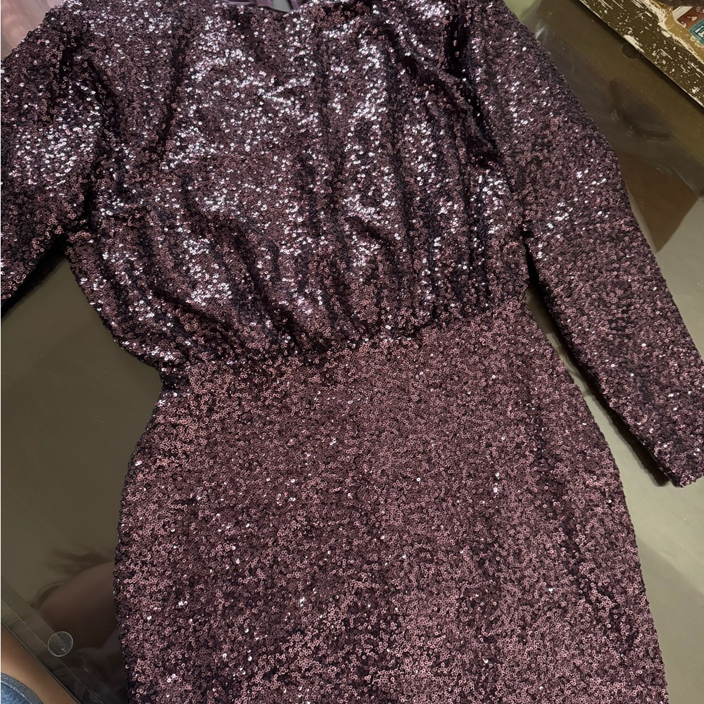Express Purple Sequin Top